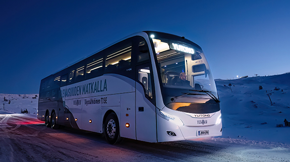 Yutong Bus T15E esittelee erinomaista akku-suorituskykyä ja ajomatkaa Suomen haasteessa