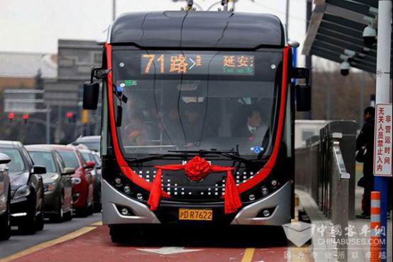 Yutong 18m double energy powered trolleys put into operation in Shanghai Yutong 18m double energy powered trolleys put into operation in Shanghai