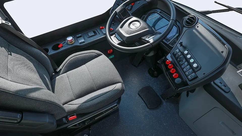 Full air suspended driver seat