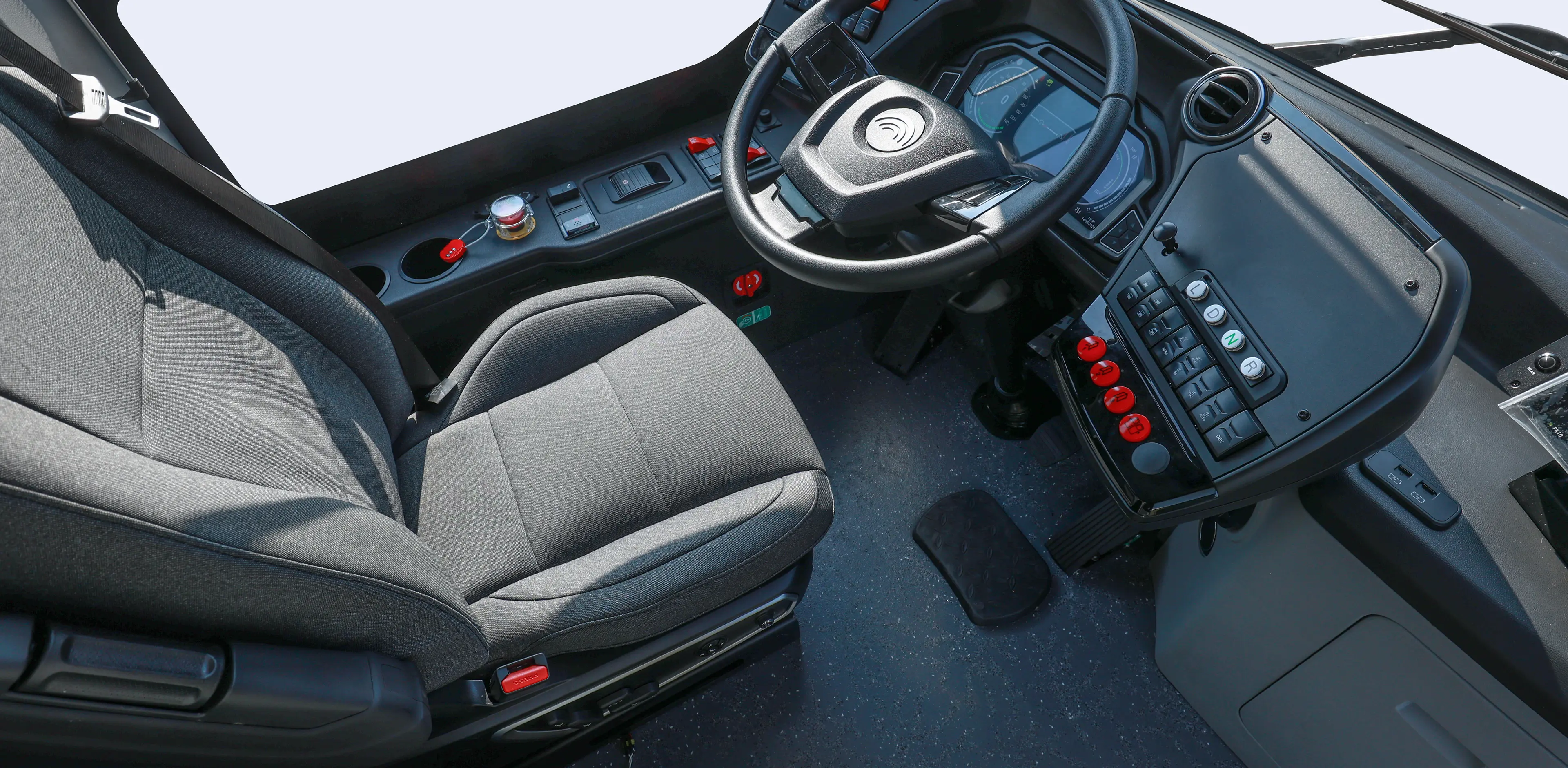 Full air suspended driver seat